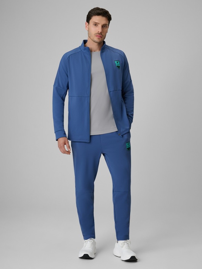 4F Bluza piłkarska regular szybkoschnąca męska - denim S