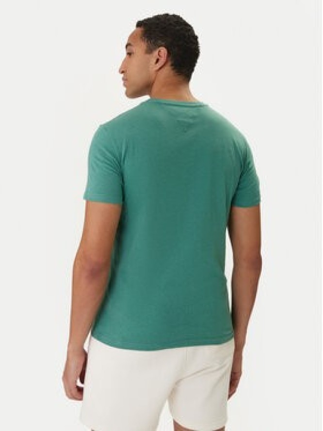 Tommy Jeans T-Shirt DM0DM20363 Zielony Slim Fit