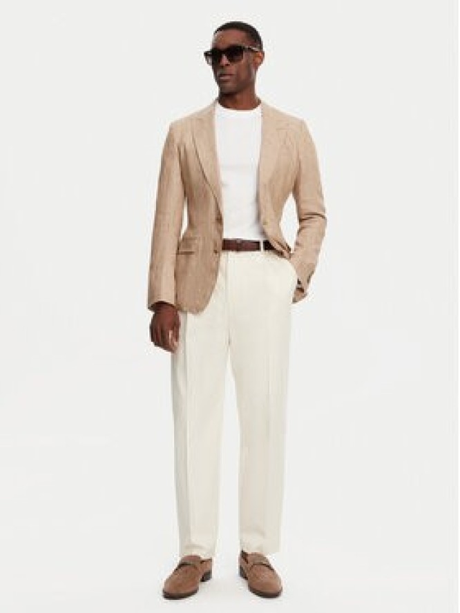 Dolce&Gabbana Marynarka G2NW0T FU4L0 Beżowy Regular Fit