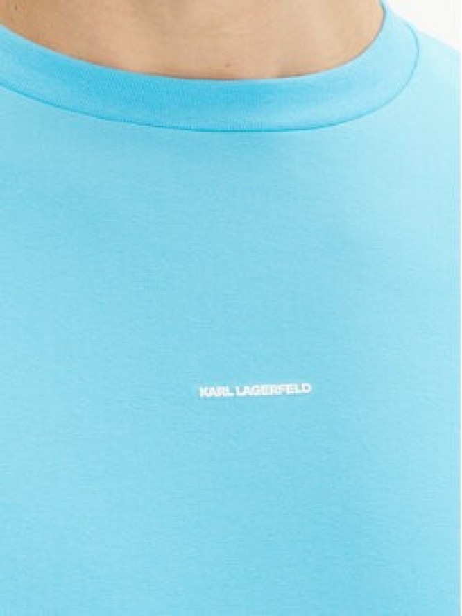 KARL LAGERFELD T-Shirt 755030 552235 Błękitny Regular Fit