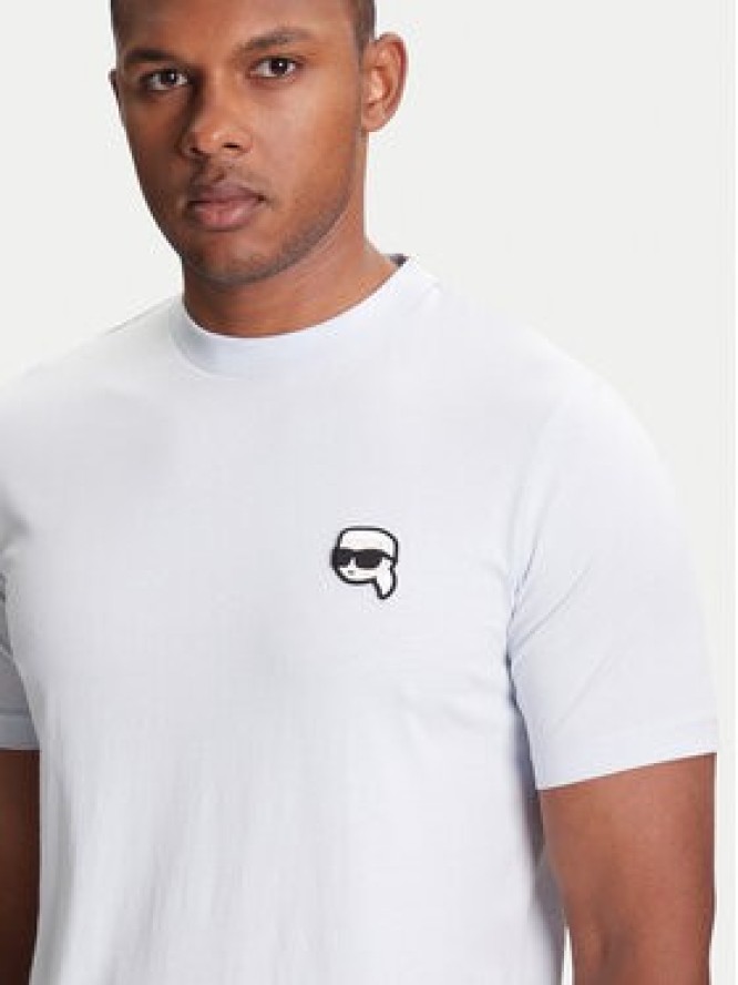 KARL LAGERFELD T-Shirt 755710 553224 Turkusowy Slim Fit