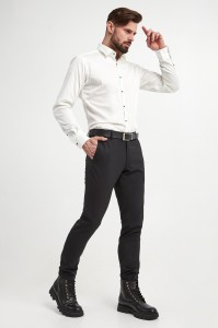 Spodnie męskie wełniane KARL LAGERFELD