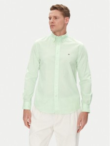 Tommy Hilfiger Koszula MW0MW37550 Zielony Regular Fit