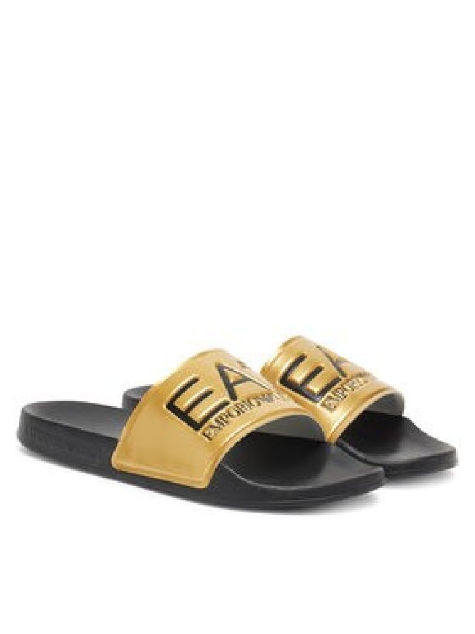 EA7 Emporio Armani Klapki 7X000108 AF15118 MZ097 Złoty