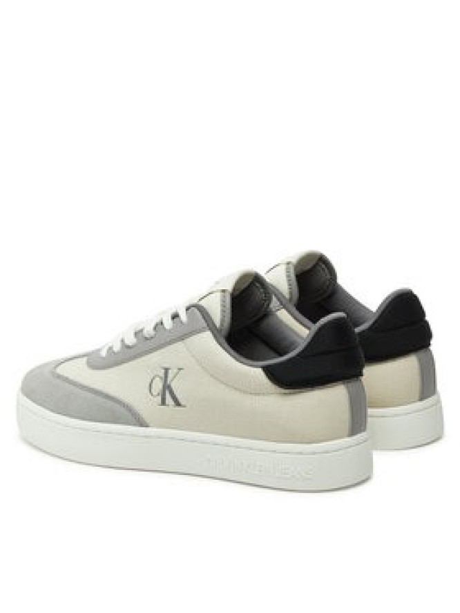 Calvin Klein Jeans Sneakersy Classic Cupsole Low Mix Mg YM0YM01169 Écru