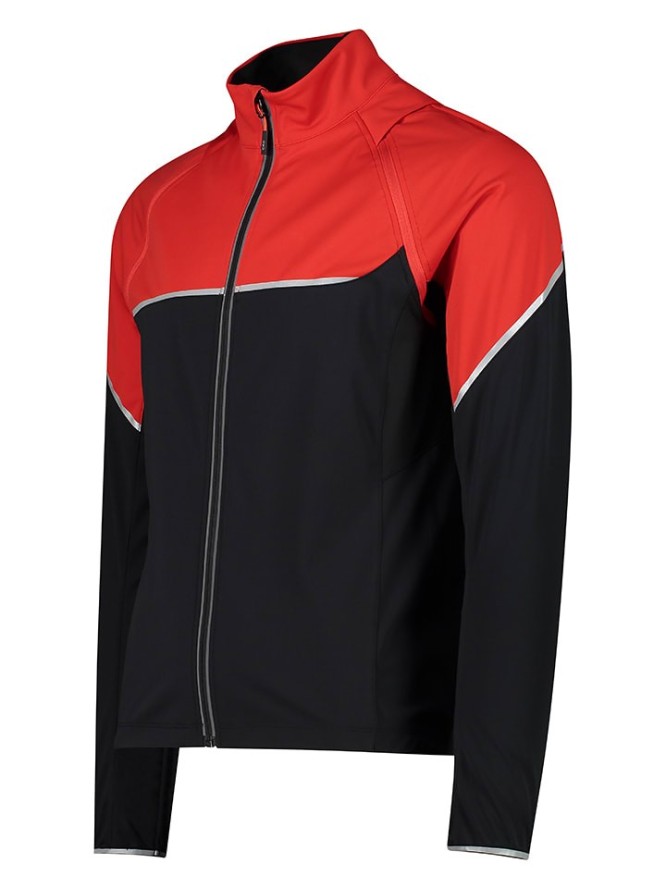 CMP Kurtka softshellowa 2w1 w kolorze czarno-czerwonym rozmiar: 52