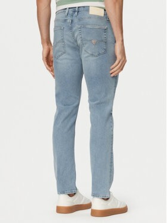 Guess Jeansy M6GAS2 D1118 Niebieski jasny Slim Tapered Fit