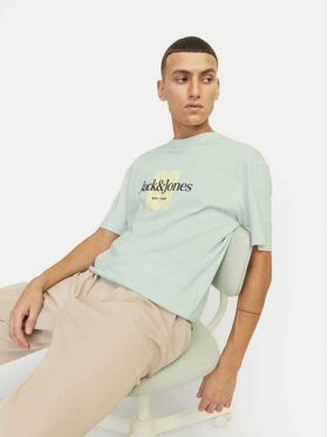 Jack & Jones T-Shirt Lafayette 12250436 Zielony Relaxed Fit