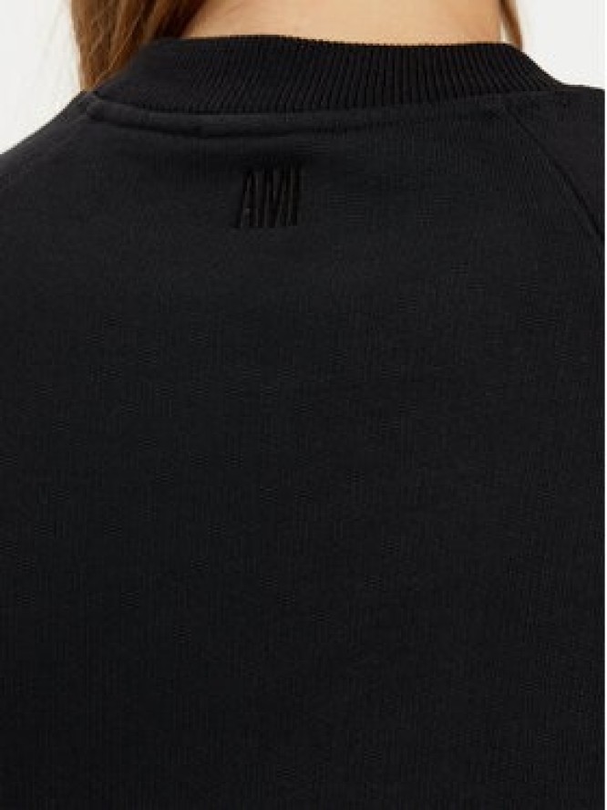 AMI Paris Bluza BFUSW005.747 Czarny Regular Fit