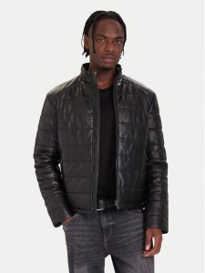 JOOP! Kurtka skórzana 262001980000867 Czarny Regular Fit