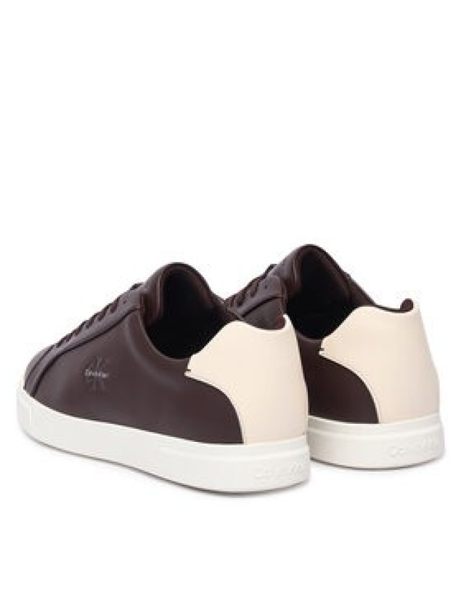 Calvin Klein Sneakersy Low Prof Cupsole Lth HM0HM02123 Bordowy