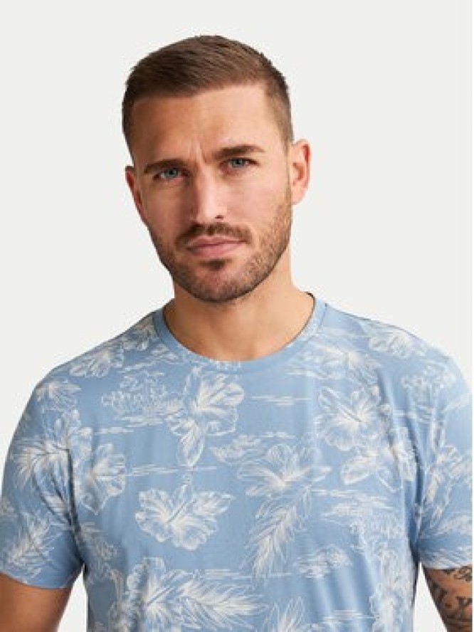 Petrol Industries T-Shirt M-1050-TSR623 Błękitny Regular Fit