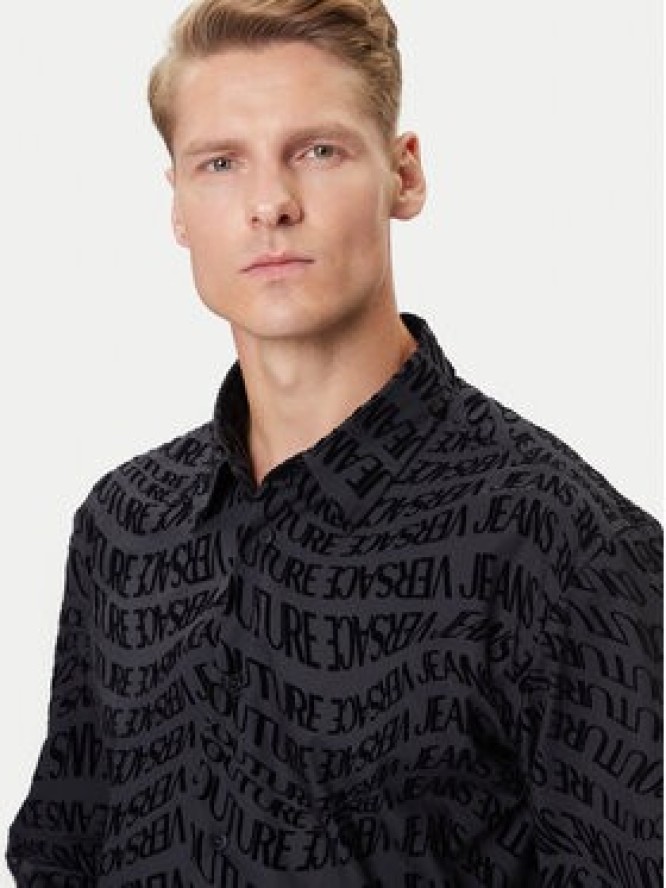 Versace Jeans Couture Koszula 79GAL2R0 NS703 Czarny Slim Fit