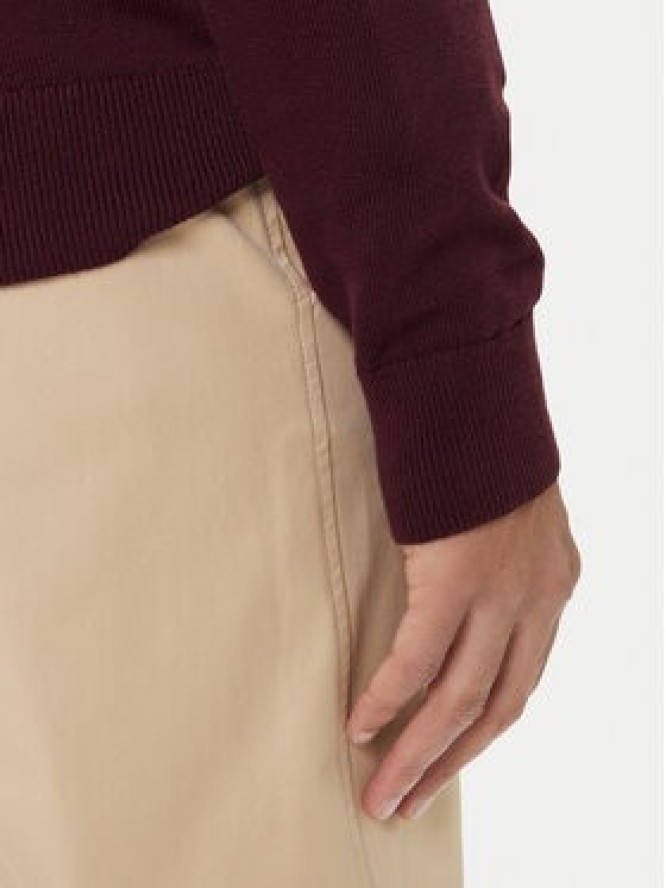 Tommy Hilfiger Sweter Essential Ssnl MW0MW39999 Bordowy Regular Fit