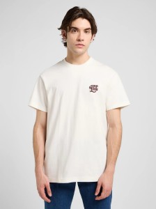 MESKA KOSZULKA LEE RELAXED GRAPHIC TEE ECRU 112370511