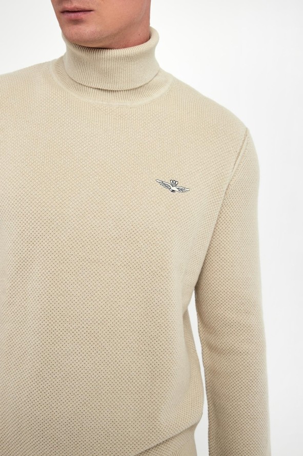 Golf męski wełniany AERONAUTICA MILITARE