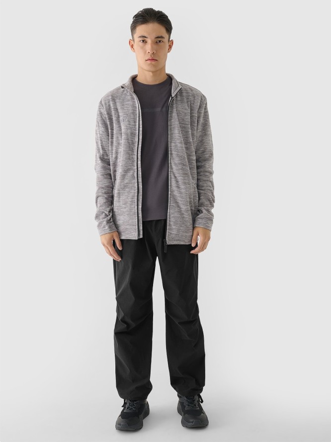 4F Polar ze stójką regular męski - szary XXL