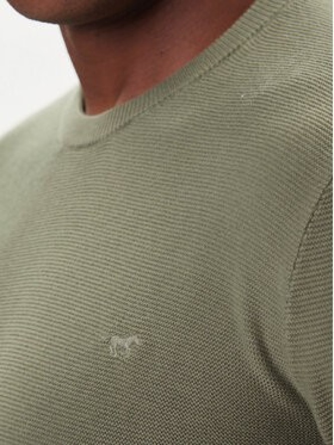 Mustang Sweter Elliot 1016844 Zielony Regular Fit