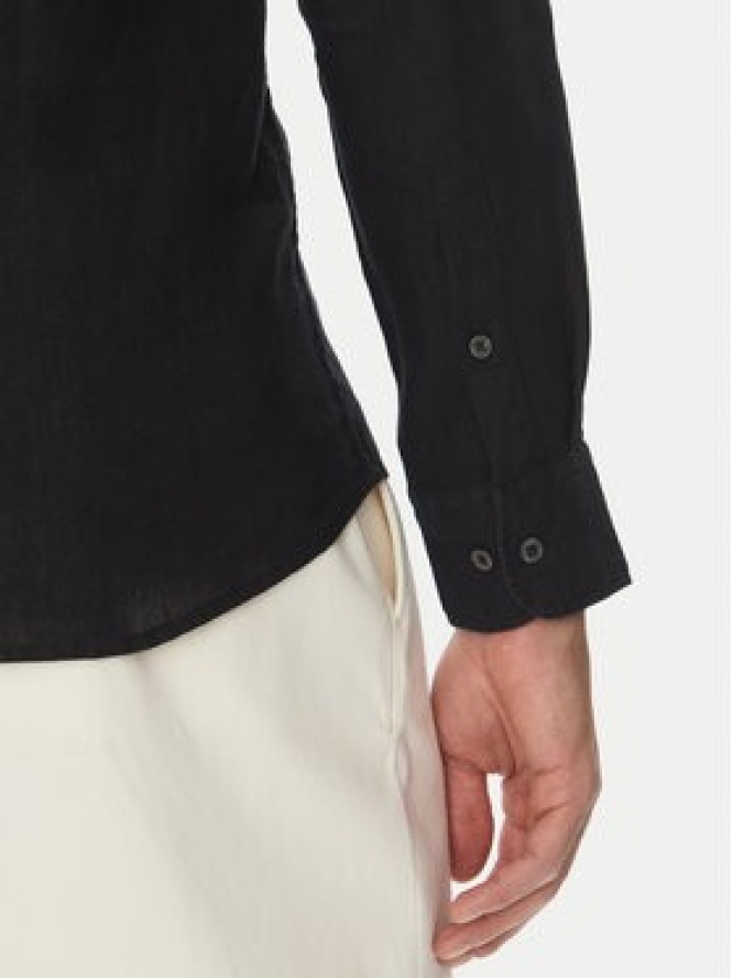Marc O'Polo Koszula 524 7428 42460 Czarny Shaped Fit