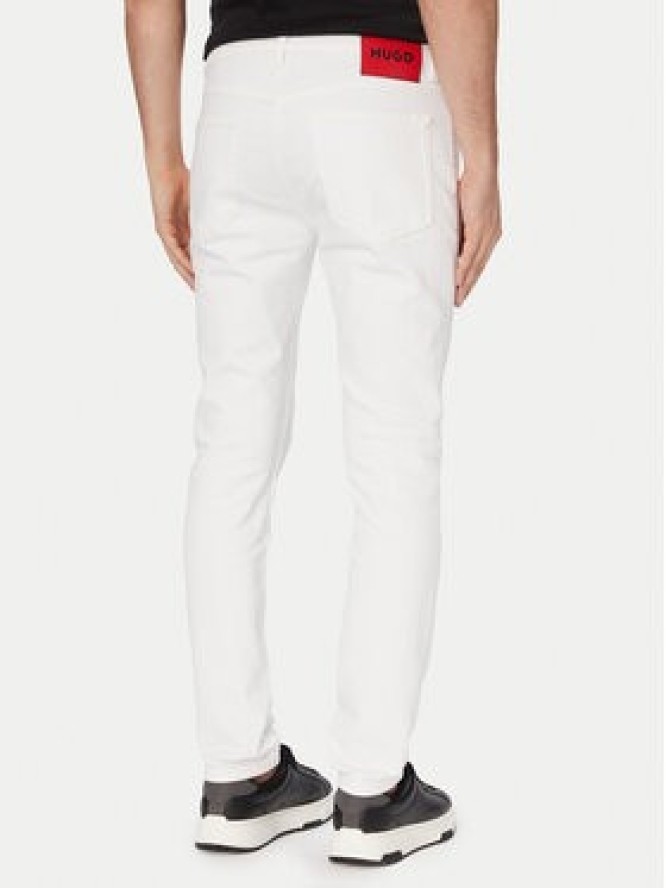 HUGO Jeansy Hugo 734 50556044 Biały Extra Slim Fit