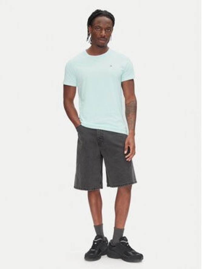Tommy Jeans T-Shirt DM0DM04411 Zielony Slim Fit