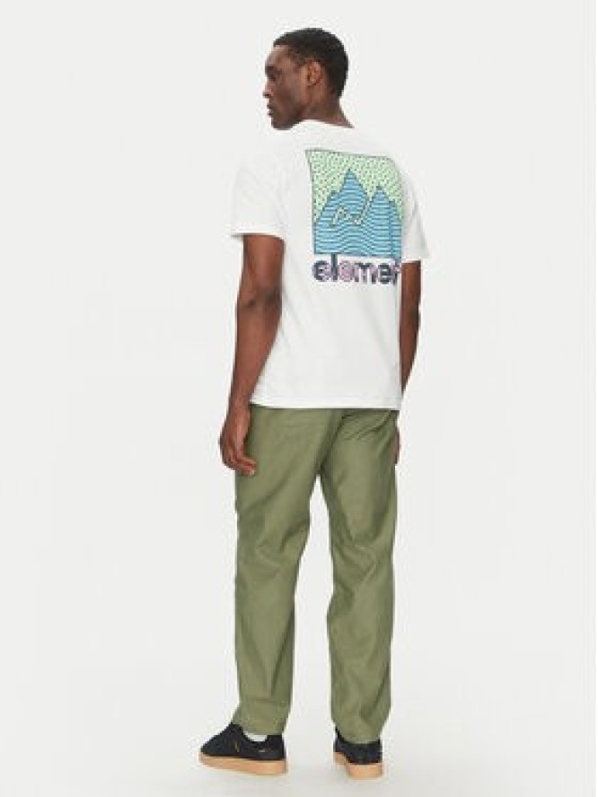 Element T-Shirt ELYZT00496 Biały Regular Fit