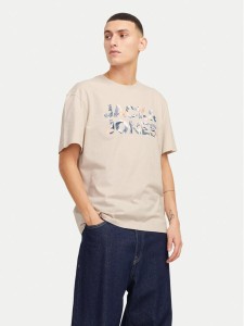 Jack & Jones T-Shirt Bryan 12268127 Beżowy Relaxed Fit