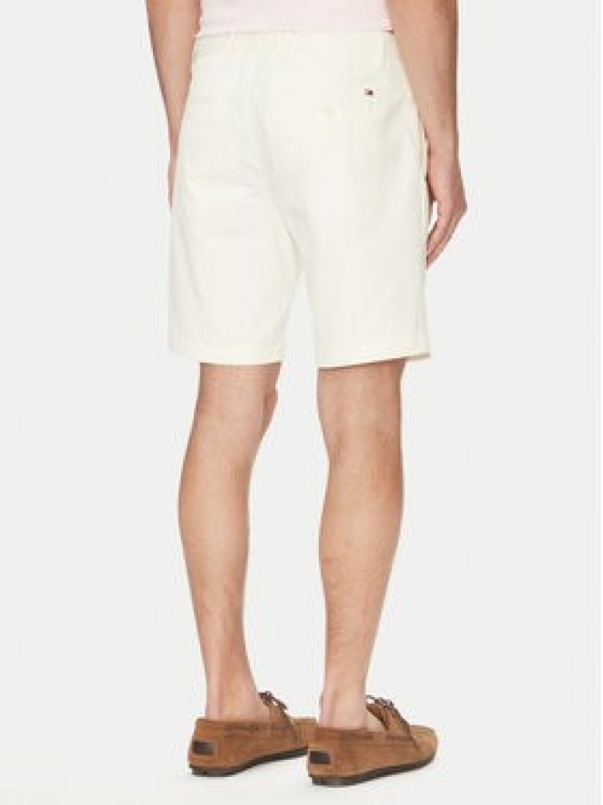 Tommy Hilfiger Szorty materiałowe Brooklyn MW0MW23563 Écru Regular Fit