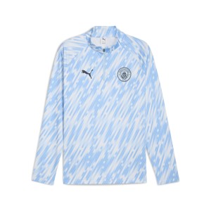 Męska bluza przedmeczowa z zamkiem 1/4 Manchester City PUMA