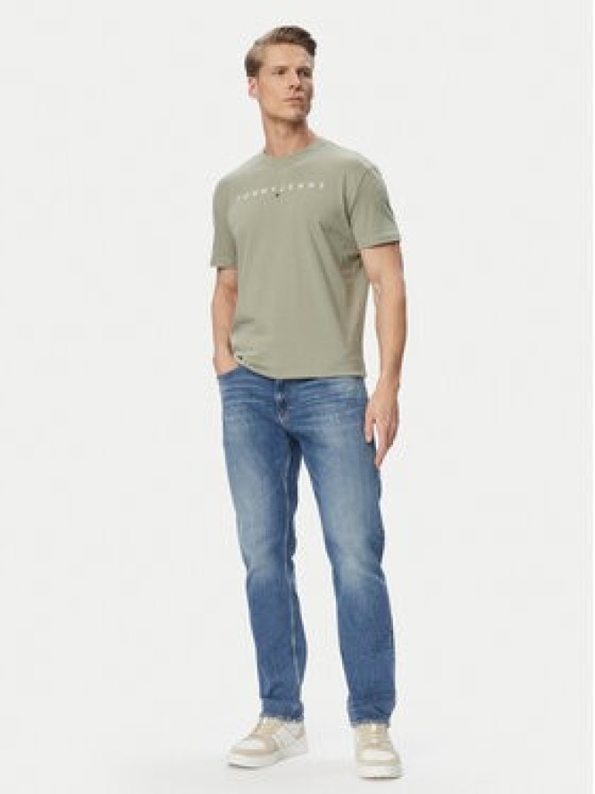 Tommy Jeans T-Shirt DM0DM20744 Zielony Regular Fit