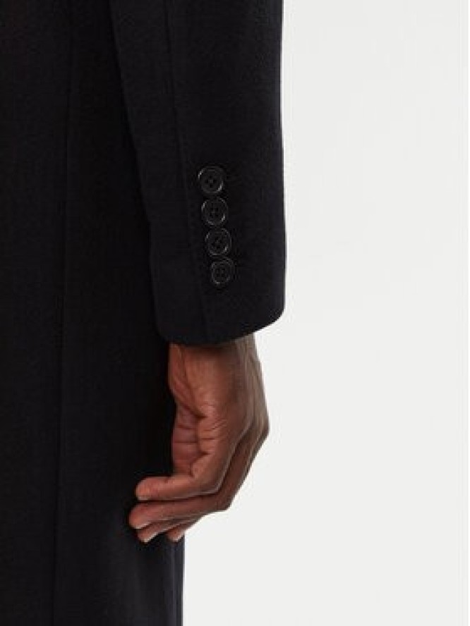 Dolce&Gabbana Płaszcz wełniany G036IT HUMJ2 Czarny Regular Fit
