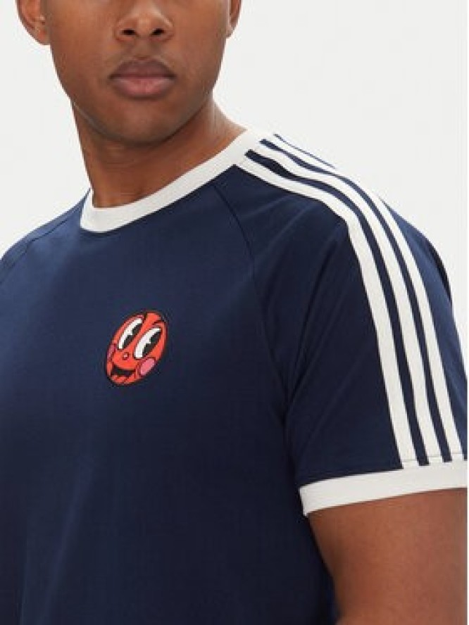 adidas T-Shirt JP0984 Granatowy Slim Fit