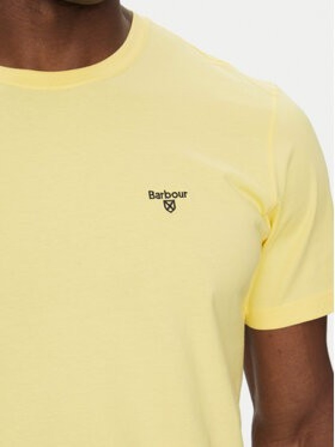Barbour T-Shirt Essential Sports MTS0331YE36 Żółty Tailored Fit