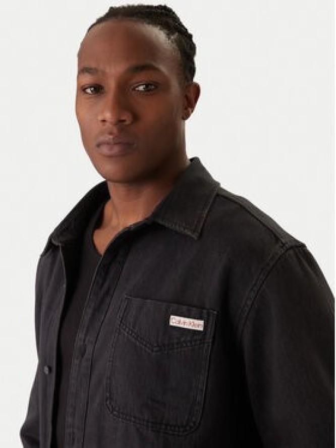 Calvin Klein Jeans Koszula jeansowa Classic LV04RD765G Czarny Relaxed Fit