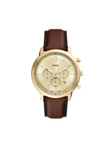 Fossil Zegarek Neutra Chronograph FS6113 Brązowy
