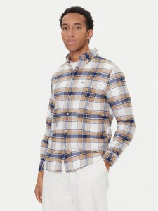 Tommy Hilfiger Koszula Hero MW0MW40473 Beżowy Regular Fit