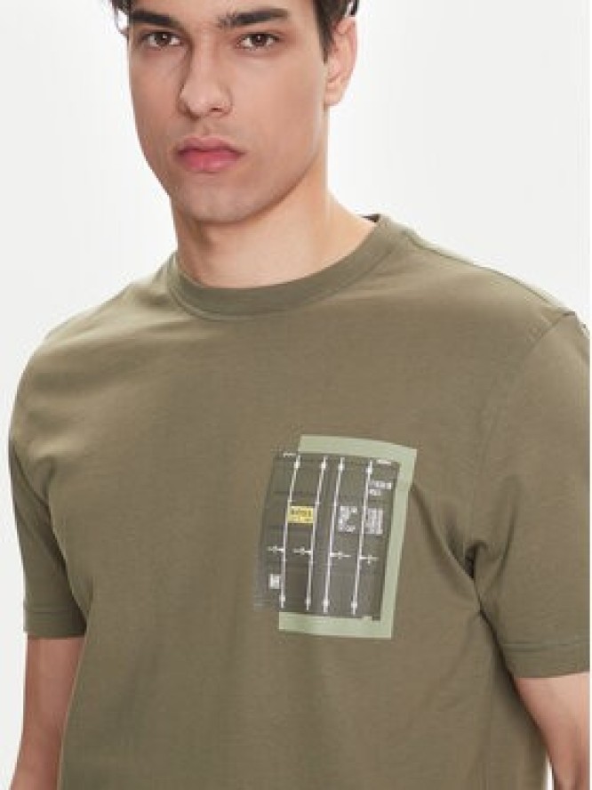 BOSS T-Shirt Te_Container 50546920 Zielony Regular Fit