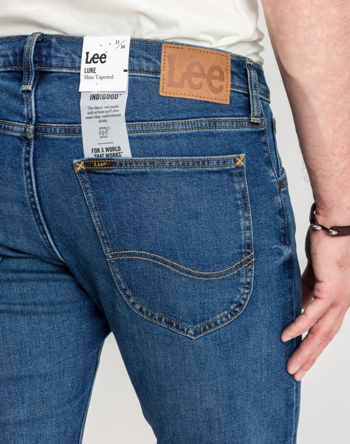 LEE MĘSKIE SPODNIE JEANSOWE LUKE PEACE TRAIN 112342254 L719015517