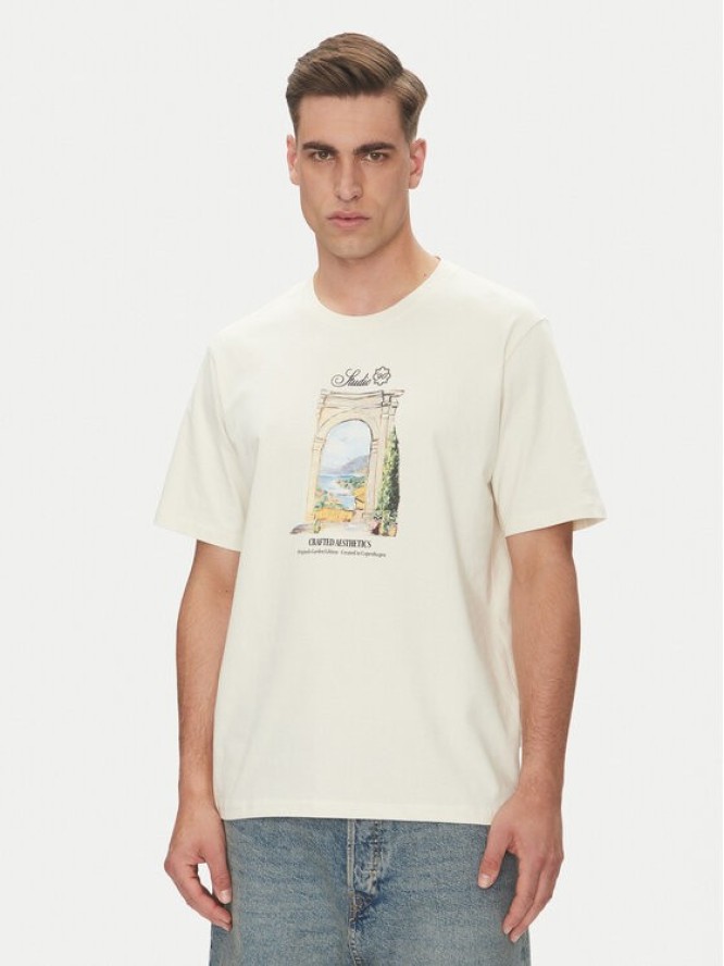 Jack & Jones T-Shirt Hydra 12277248 Beżowy Relaxed Fit