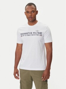 Aeronautica Militare T-Shirt 252TS1942UJ00538 Biały Regular Fit