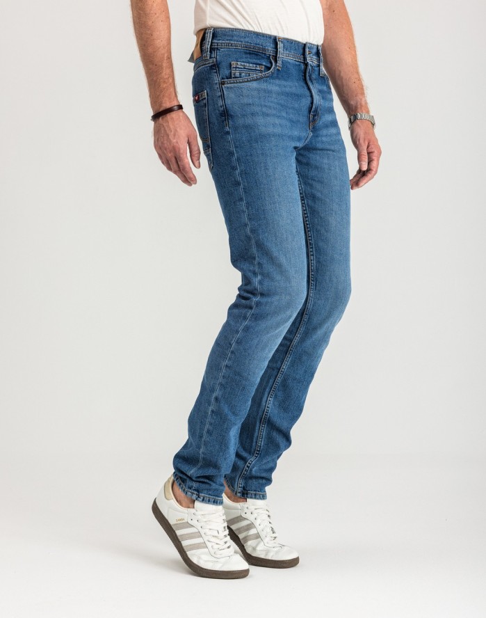 MUSTANG VEGAS SLIM MĘSKIE SPODNIE JEANSOWE JEANSY DŻINSY DENIM BLUE 1015350 5000 682