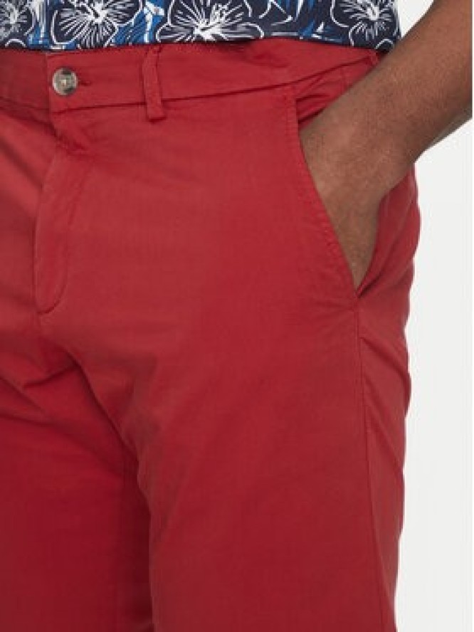 Hechter Paris Szorty materiałowe 26664 151365 Czerwony Regular Fit