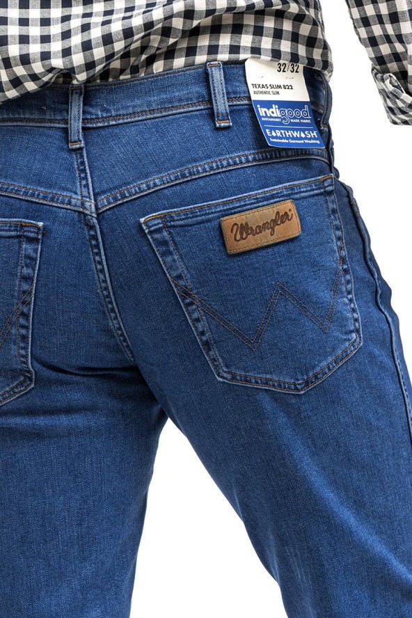 WRANGLER TEXAS SLIM MĘSKIE SPODNIE JEANSOWE THE STONE RIDE W12SYI39U 112145803
