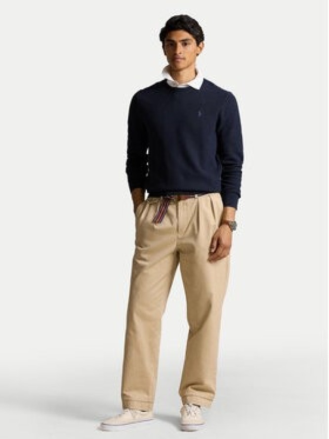 Polo Ralph Lauren Sweter 710918163001 Granatowy Regular Fit