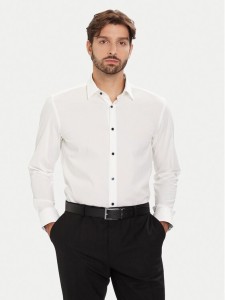 BOSS Koszula H-Hank 50549930 Biały Slim Fit