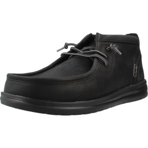 Buty HEY DUDE HD45161 WALLY MID GRIPR LEATHER Czarny
