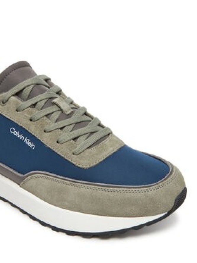 Calvin Klein Sneakersy Low Top Lace Up Repreve Mix HM0HM01714 Zielony
