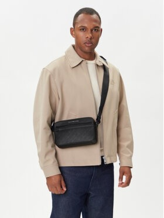 Tommy Hilfiger Saszetka Th Monogram Ew Reporter AM0AM13837 Czarny