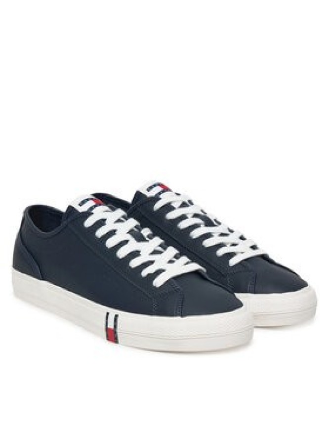 Tommy Jeans Sneakersy Archive Vulc. Y2K Long Lace EM0EM01676 Granatowy