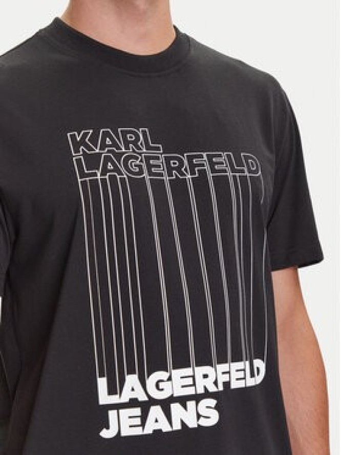 Karl Lagerfeld Jeans T-Shirt A3M17002 Czarny Regular Fit